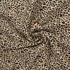 VISKOSE STOF MED MINI LEOPARDPRINT