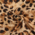 VISKOSE STOF MED LEOPARDPRINT