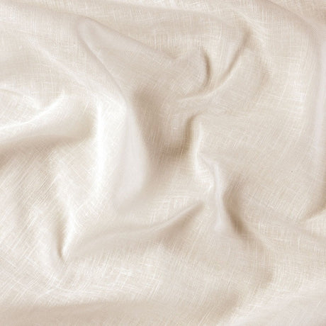 Semi-transparent voile i linnedlook, Creme — gardinstof i fuld bredde