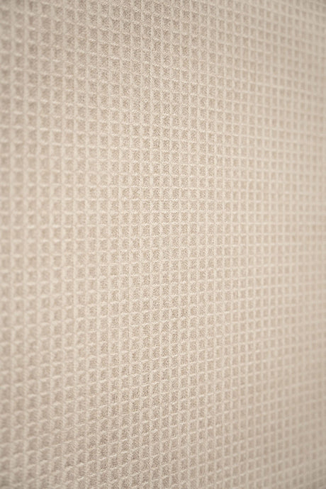 VARM GREIGEBEIGE WAFFLE MØBELSTOF – VAFFELSTRUKTUR & KRAFTIG
