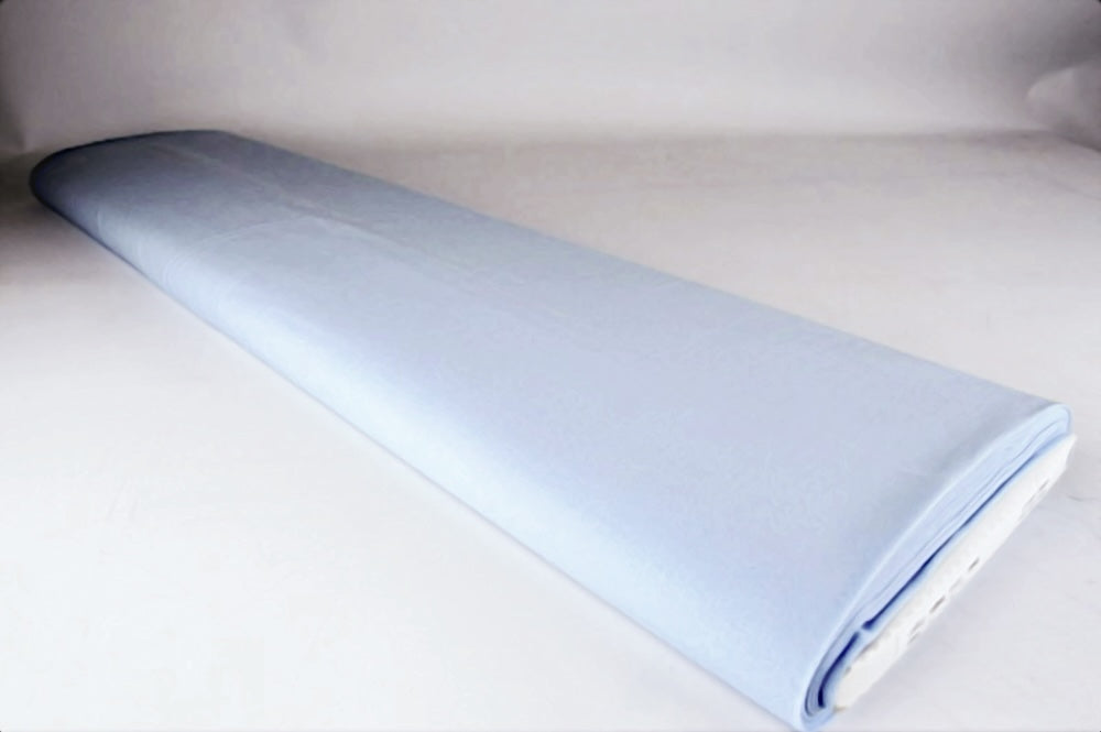 LYSEBLÅ BOMULDS-VOILE – LET, LUFTIG & SEMI-TRANSPARENT