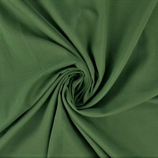 MØRKEGRØN BOMULDS-VOILE – LET, LUFTIG & SEMI-TRANSPARENT