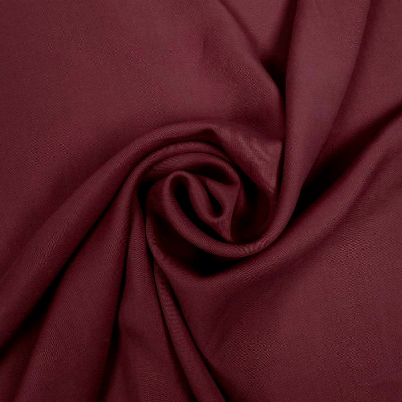 TENCEL TWILL RED PLUM
