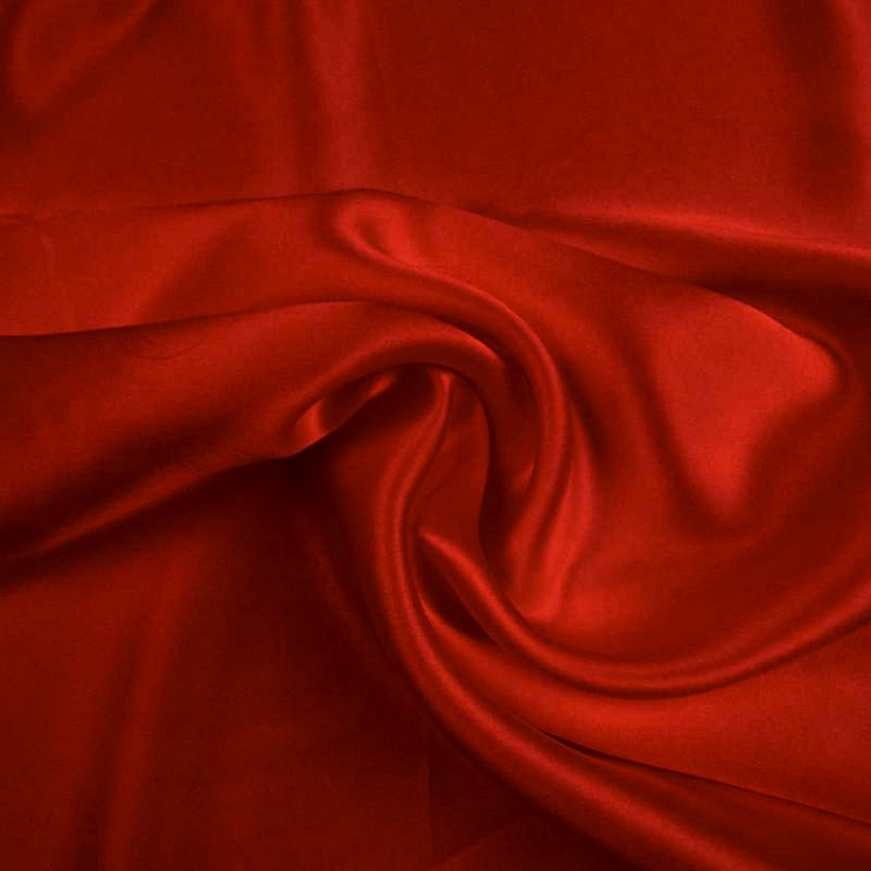 SILK SATIN DARK RED