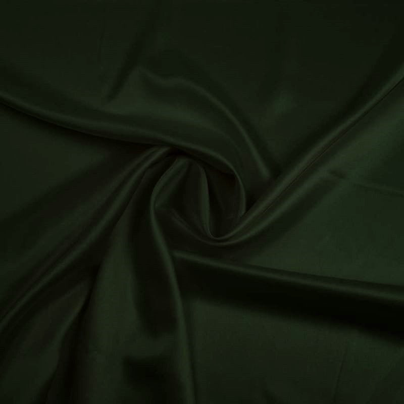 SILK STRETCH SATIN DARK GREEN