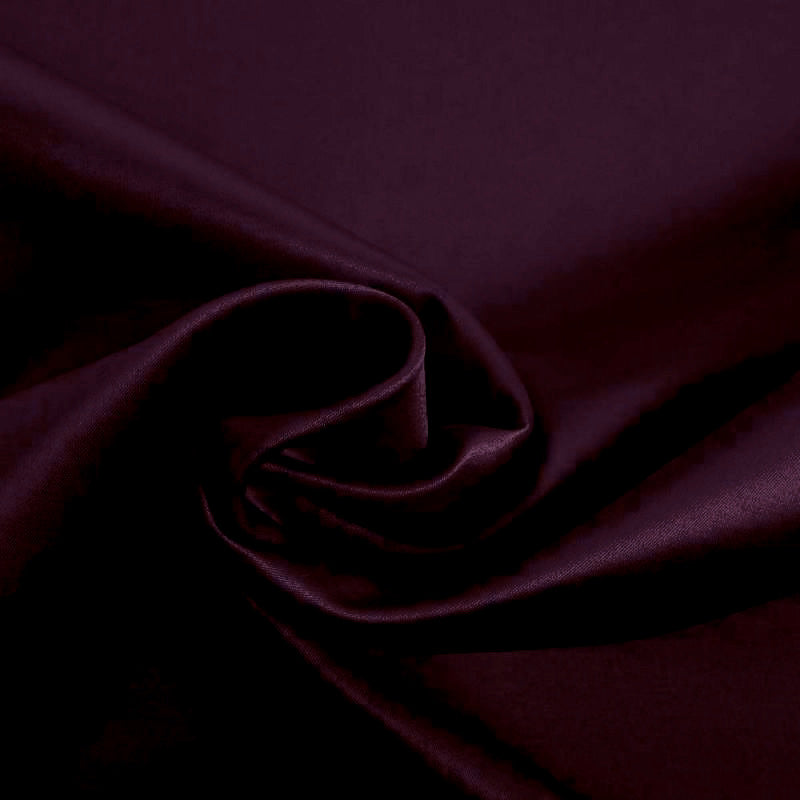 SELENA HEAVY WEDDING SATIN AUBERGINE