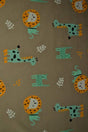 G&M Bomuldsjersey BRUN BOMULDSJERSEY M. LEOPARD, LØVE & GIRAF