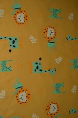 G&M Bomuldsjersey GUL BOMULDSJERSEY M. LEOPARD, LØVE & GIRAF