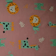 G&M Bomuldsjersey LYSERØD BOMULDSJERSEY M. LEOPARD, LØVE & GIRAF