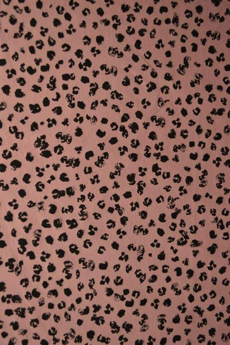 G&M Bomuldsjersey LYSERØD BOMULDSJERSEY M. LEOPARD PRINT