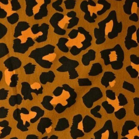G&M Bomuldsjersey OKKERBRUN BOMULDSJERSEY M. LEOPARD PRINT