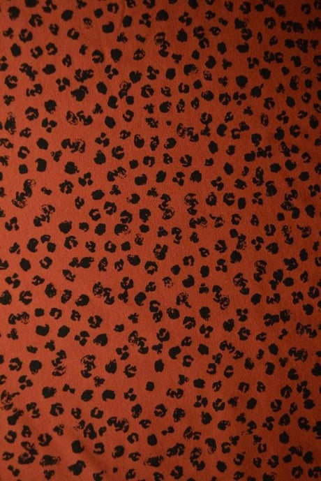 G&M Bomuldsjersey RØD BOMULDSJERSEY M. LEOPARD PRINT