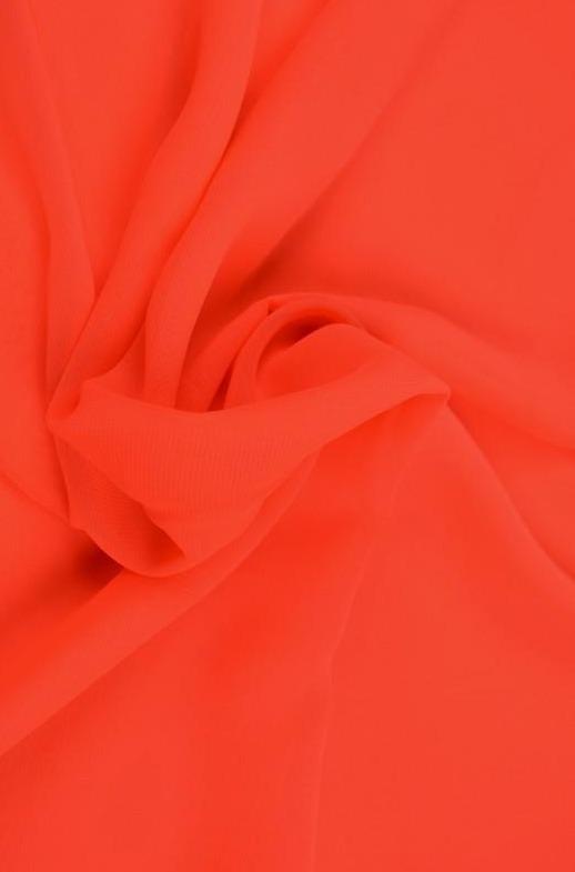 G&M Chiffon NEON ORANGE CHIFFON