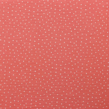 DOUBLE GAUZE LITTLE DOTS - CORAL