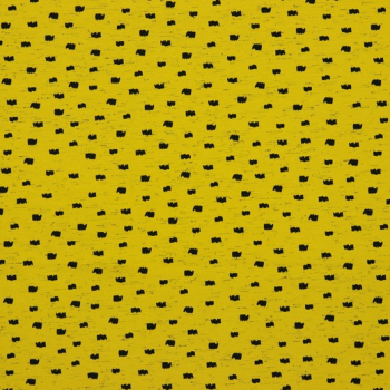 JERSEY ITALIAN DOT SHAPES - OCHRE