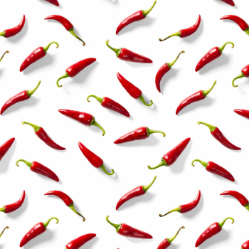 CANVAS DIGITAL PEPPERS - WHITE