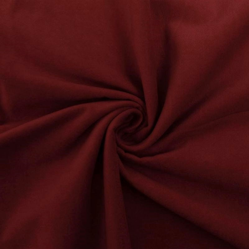 COTTON VELVET STRETCH WINE RED